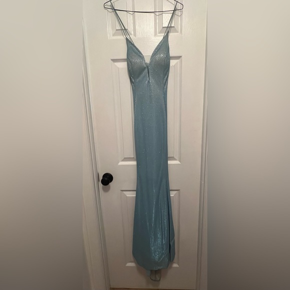 Dresses & Skirts - Prom Dress - Seafoam blue Shimmer Mermaid Prom Dress – Fits Size 00